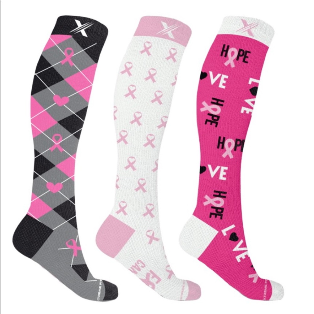 Compression Socks 15 - 20mmHg Size S/M 3 PK
